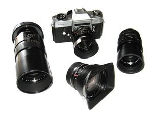 Leica Camera System with four lenses